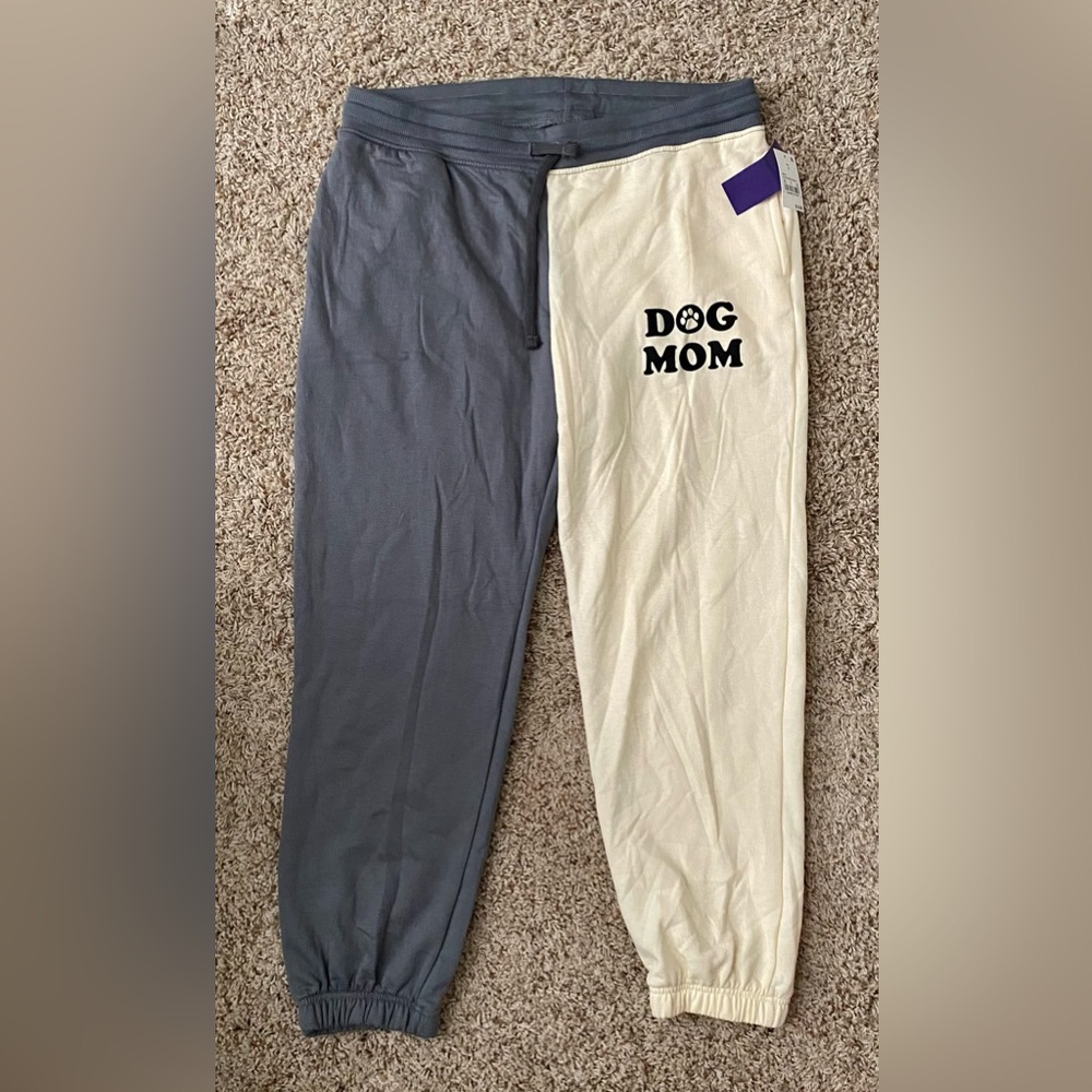 Dog mom jogger sweatpants 2 colored size Medium